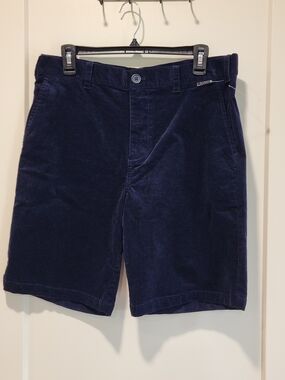 LAIRD Corduroy Men’s Shorts in Navy - Classic Casual Size 32
